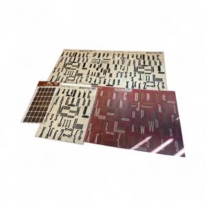 Rusty Pickle Alphabet Stickers Lot Scrapbook Craft Letters Vintage Style Fonts